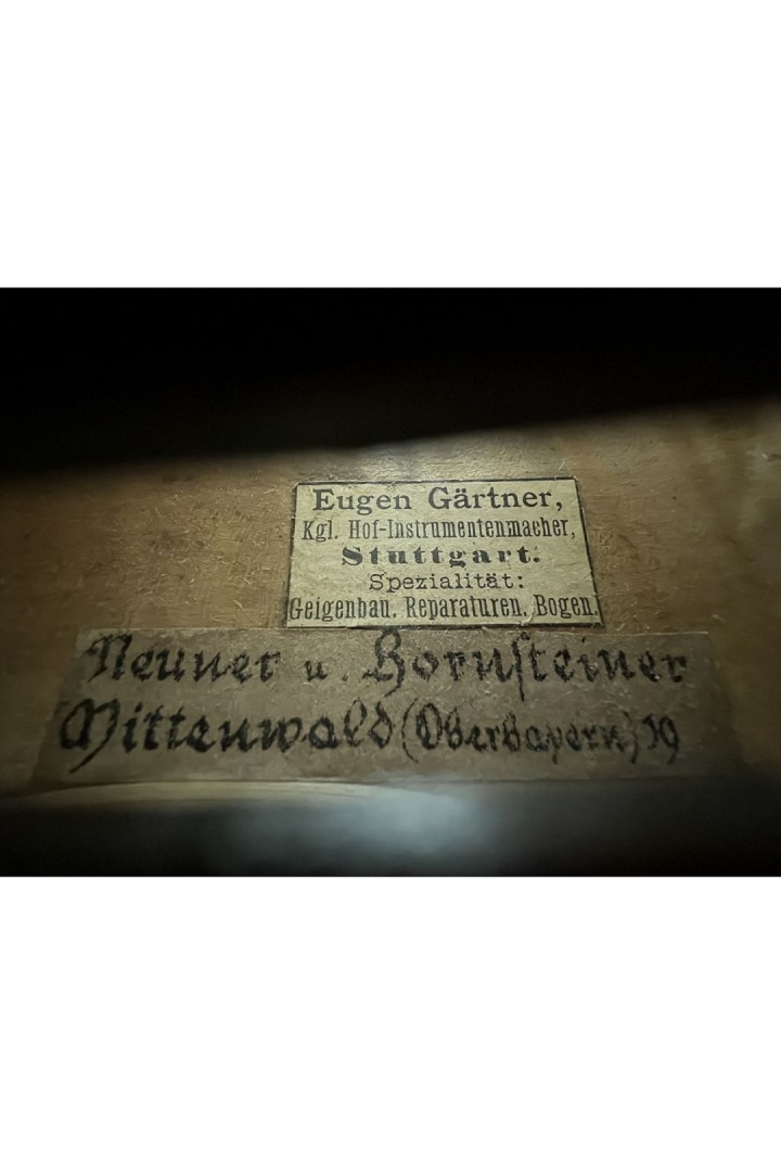 Neuner & Hornsteiner - Mittenwald um1900 - 1/2 Geige - G-071k